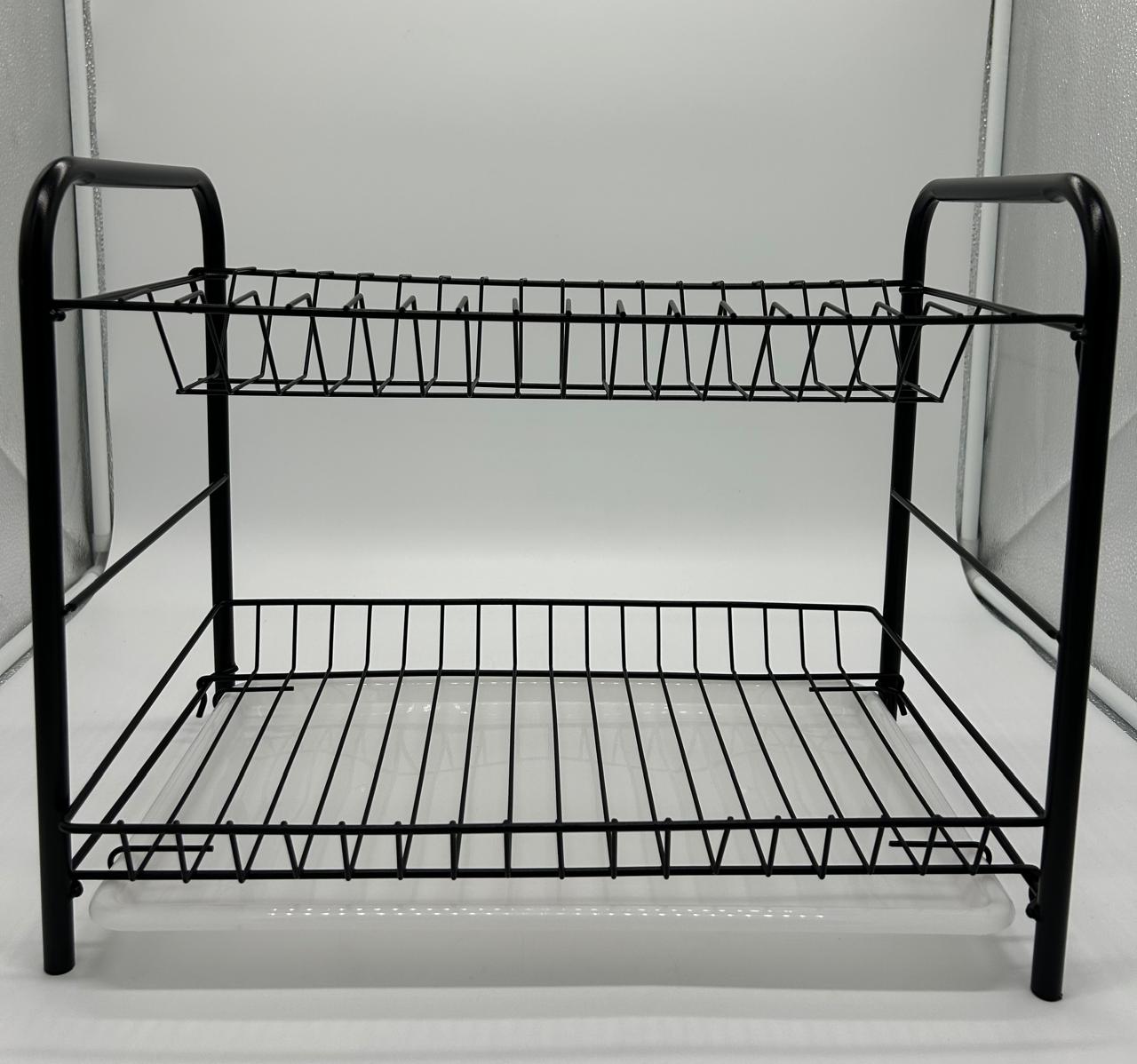 Железная двуярусная подставка для посуды (стандартная комплектация) (10шт) - фото